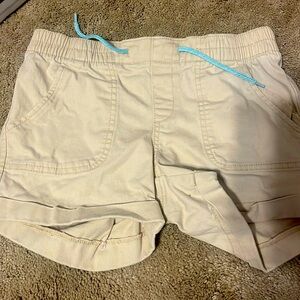 Beige Khaki Shorts w/ blue strings attached| OLD NAVY